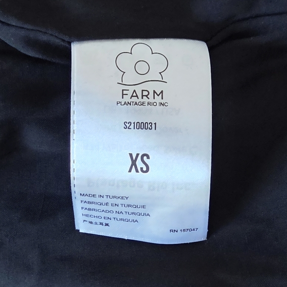 FARM Rio Wrap Jumpsuit Split Leg Beaded Tassel Sleeve Eco Viscose XS Multicolor - Picture 11 of 11